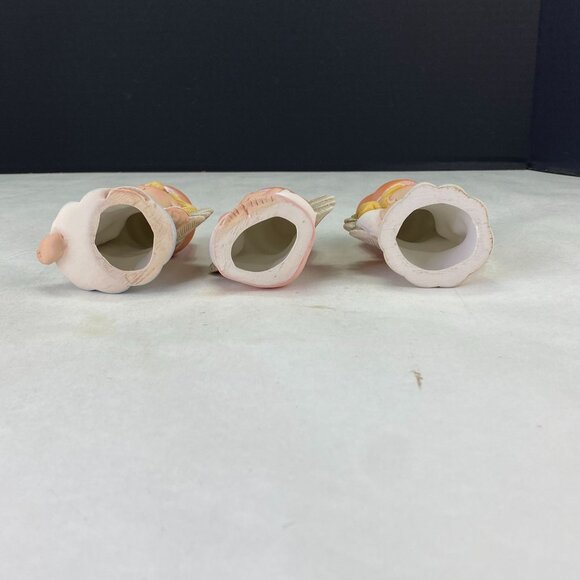 Cracked Flower Pot Garden Fairy Angel Figurines Set of 3 - Picture 6 of 8